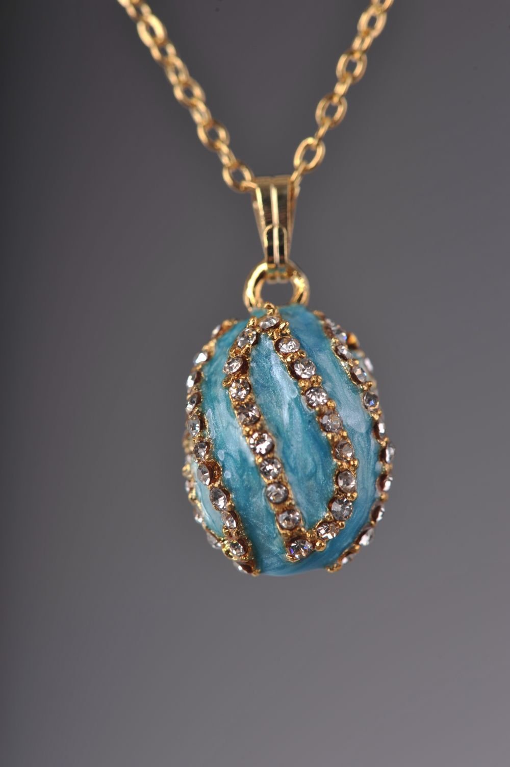 Keren Kopal Turquoise Spiral Pendant Necklace