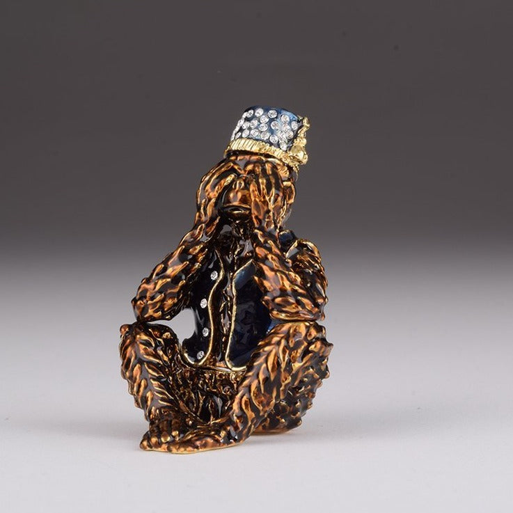 Keren Kopal Brown Monkey Mizaru see no evil