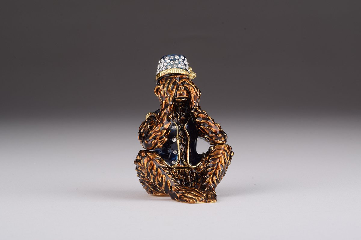 Keren Kopal Brown Monkey Mizaru see no evil