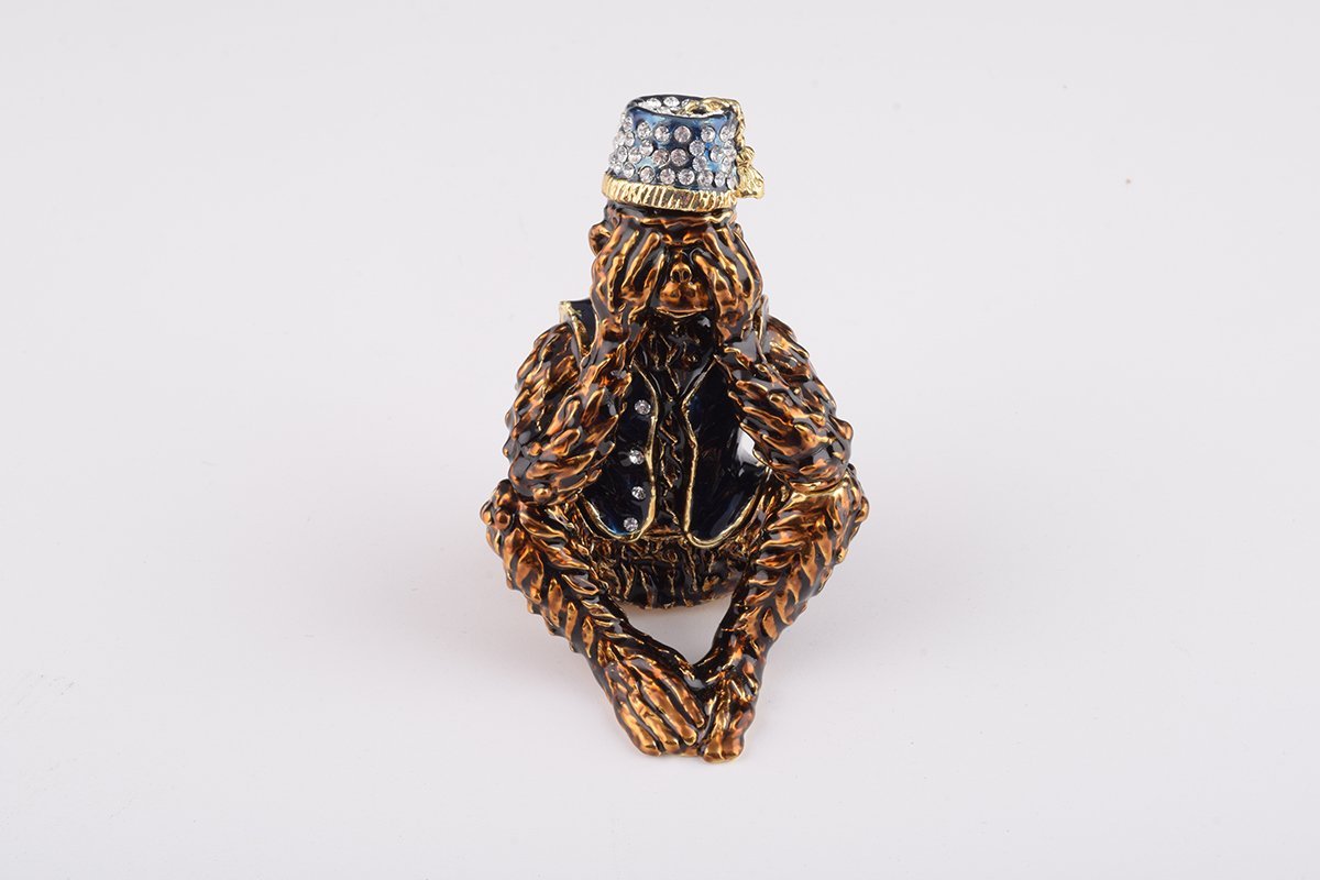 Keren Kopal Brown Monkey Mizaru see no evil