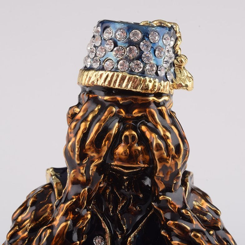 Keren Kopal Brown Monkey Mizaru see no evil