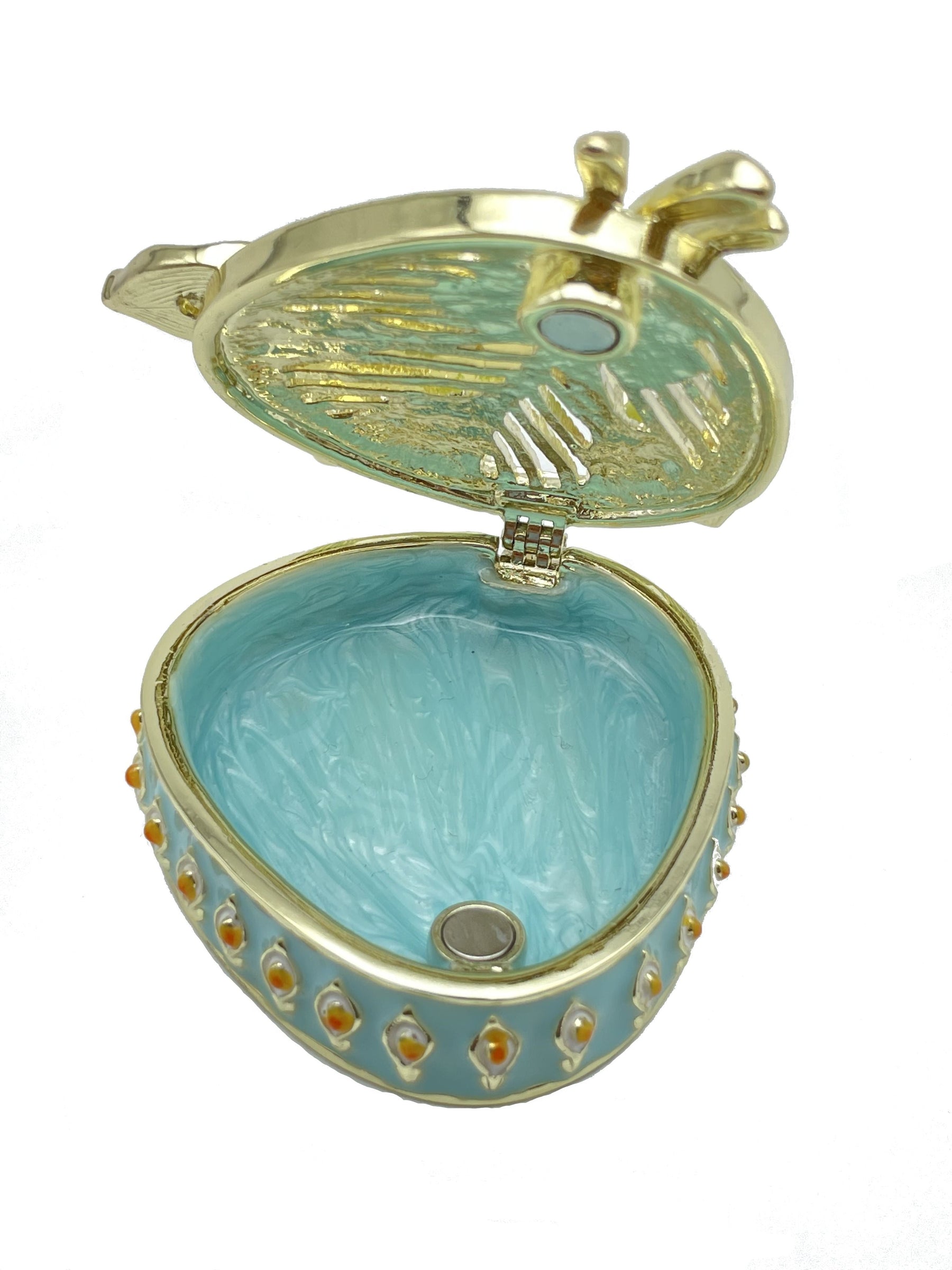 Keren Kopal Green turquoise Beautiful Decorated Trinket Box