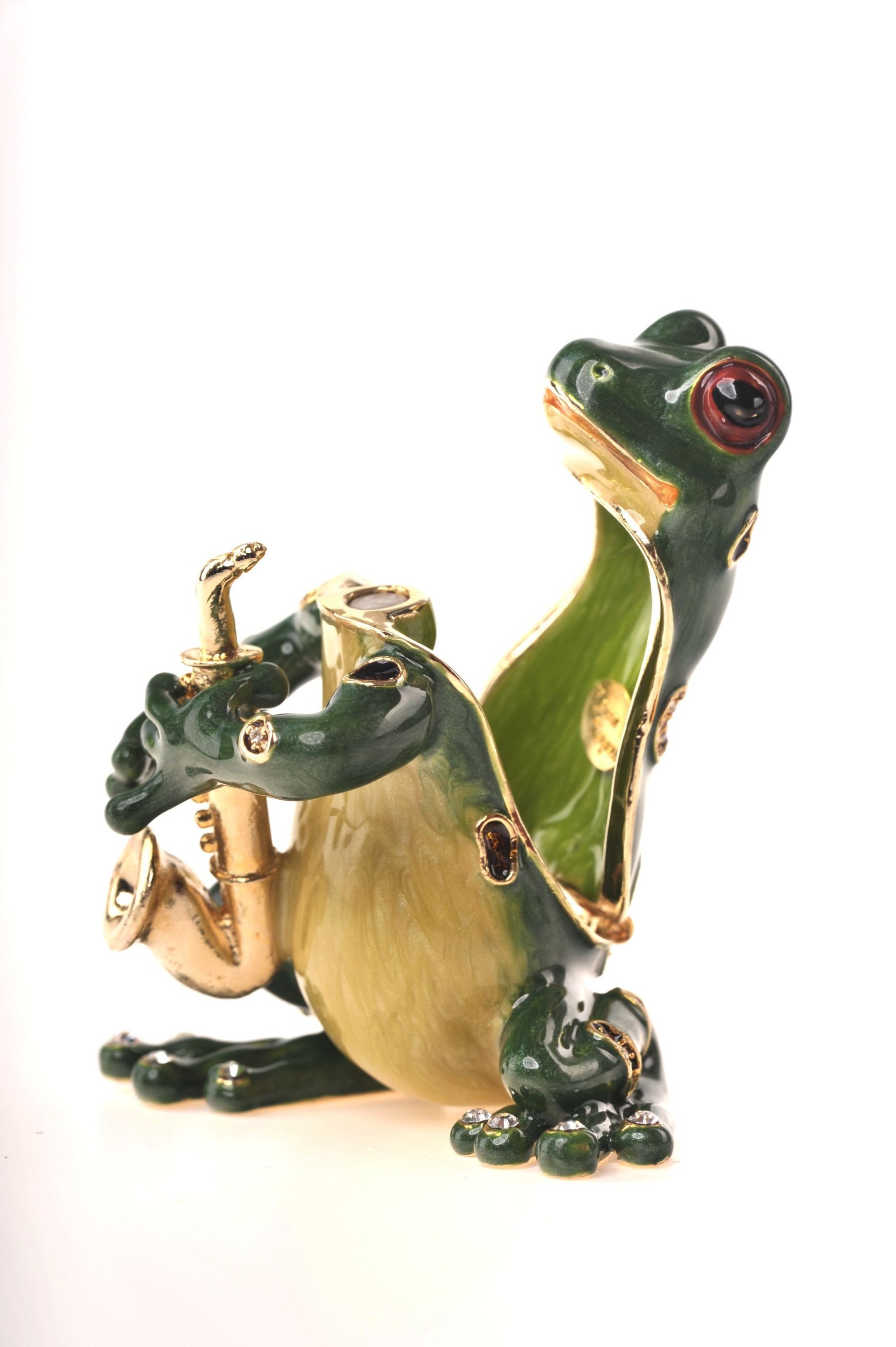 Keren Kopal Frog Playing the Saxophone