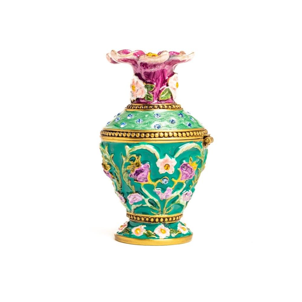 Keren Kopal Green Vase Trinket Box