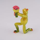 Keren Kopal Romantic Frog Holding Flowers