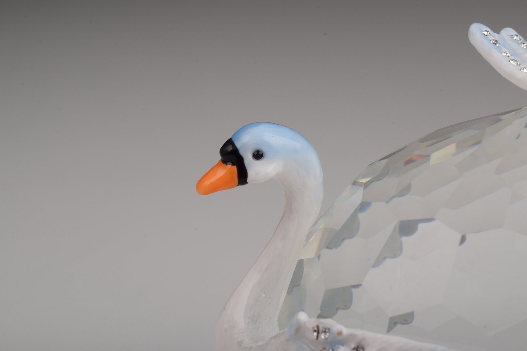 Keren Kopal Two White Swans on Crystal Ball