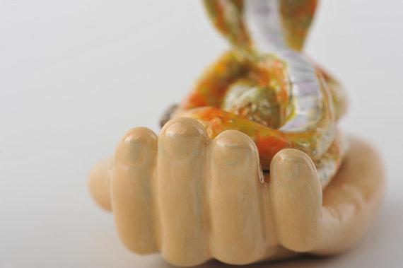 Keren Kopal Zodiac Snake Laying on Hand