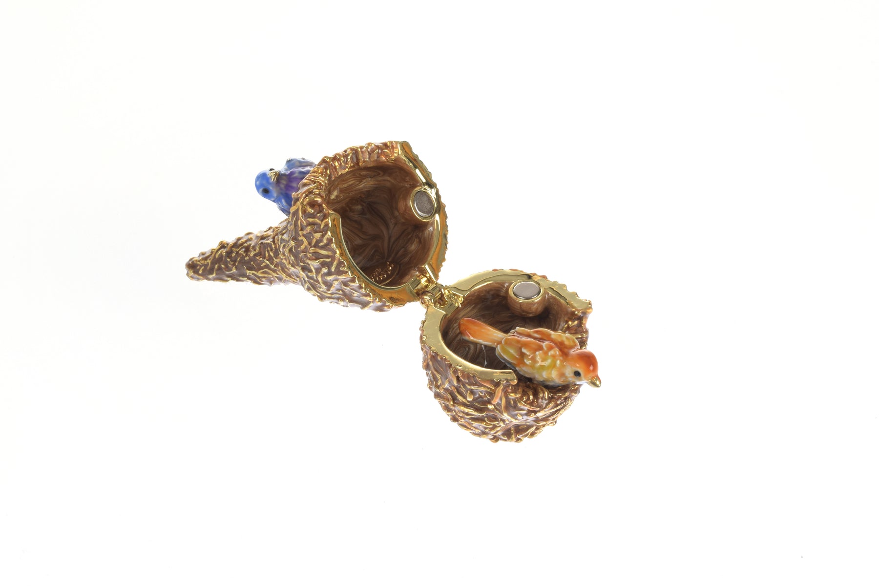 Keren Kopal Two love Birds in a nest Trinket Box