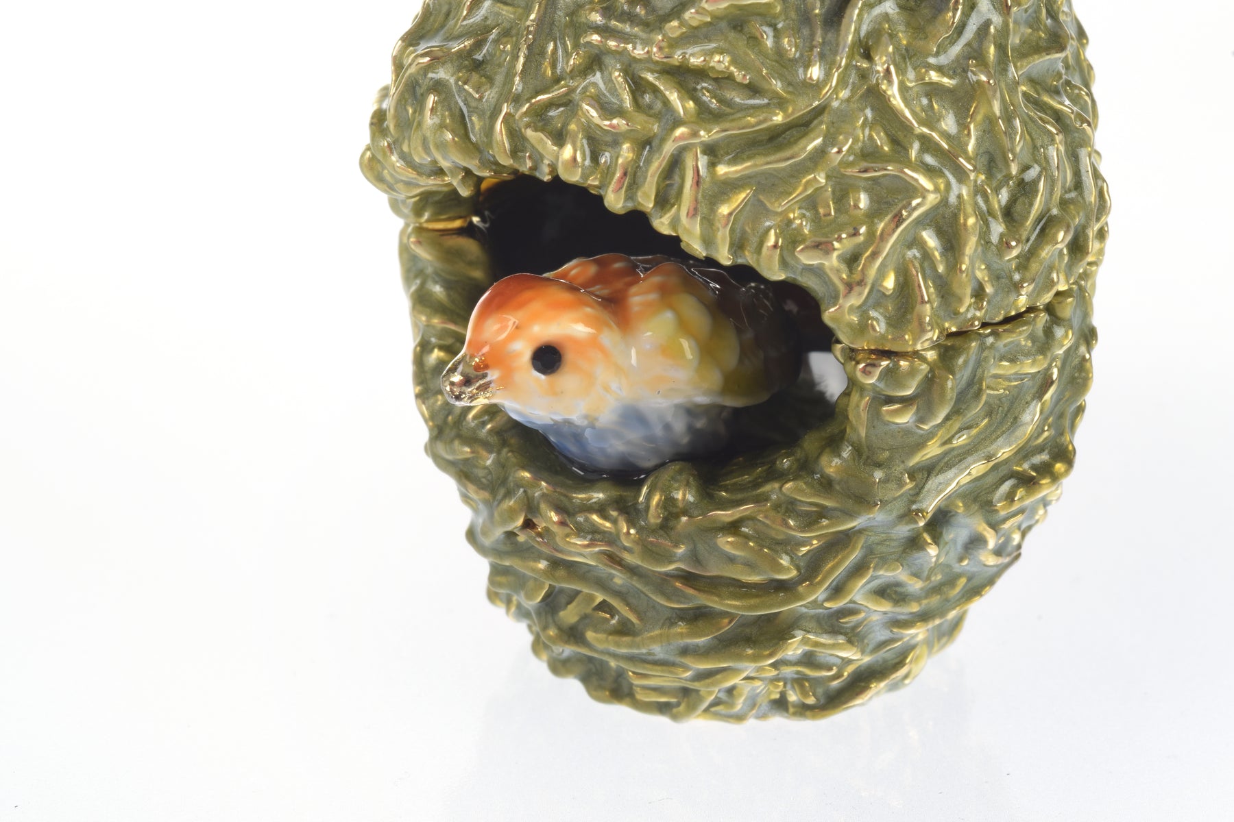 Keren Kopal Two love Birds in a nest Trinket Box
