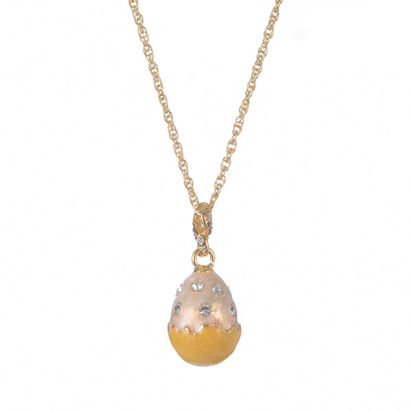Yellow Egg Pendant Necklace