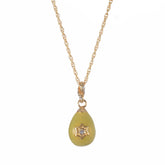 Keren Kopal Yellow Egg Star of David Pendant Gold Necklace