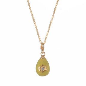 Keren Kopal Yellow Egg Star of David Pendant Gold Necklace
