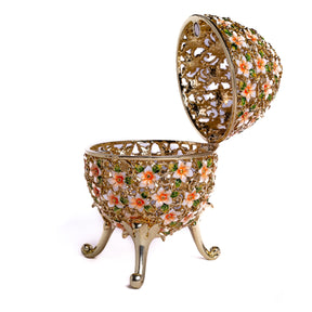 Keren Kopal Faberge Egg Decorated with Flowers