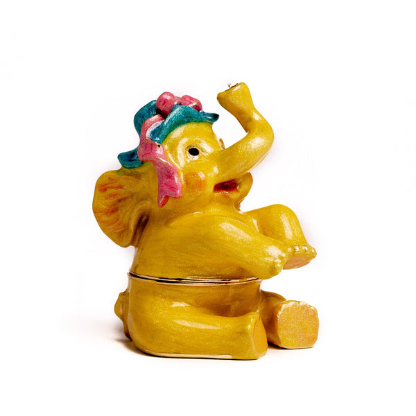 Sitting  Yellow Elephant
