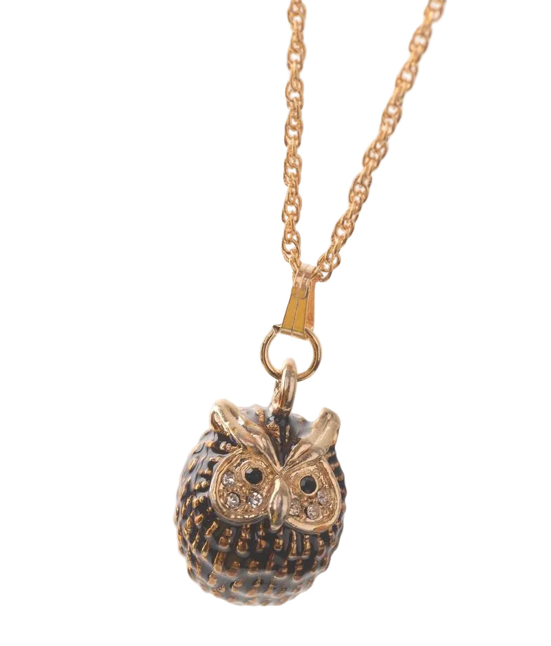 Keren Kopal Owl Charm Pendant Necklace