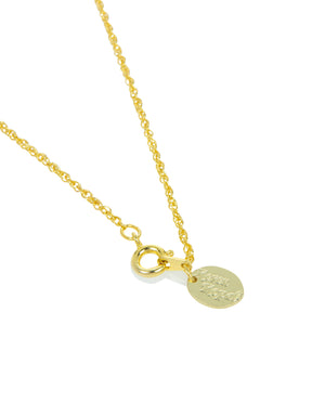 Keren Kopal Red & Gold Egg Pendant Necklace