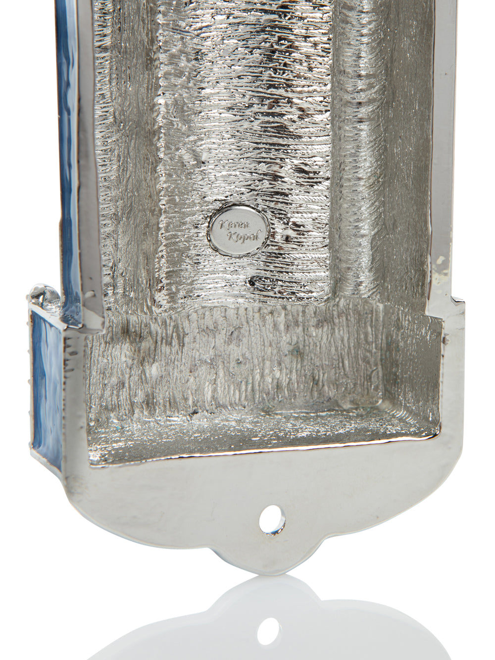 Blue Western Wall style Mezuzah