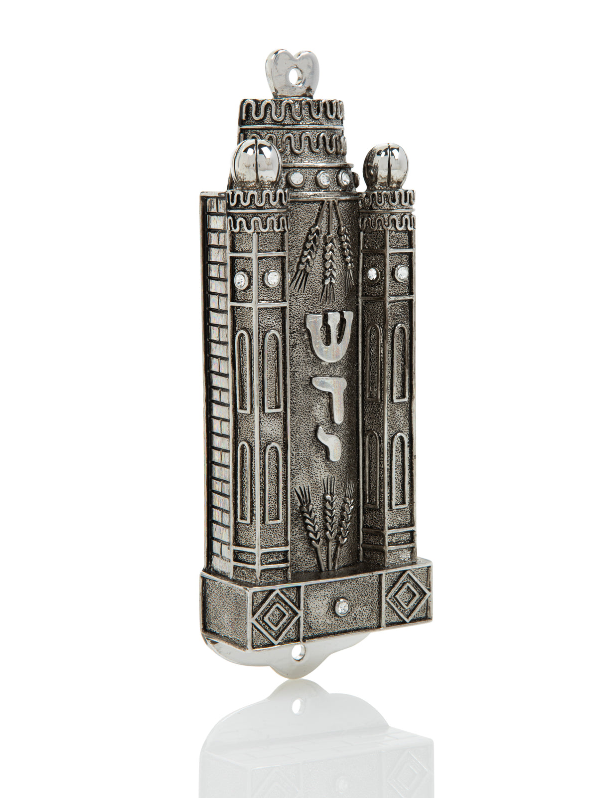 Keren Kopal Silver Contemporary Holy Ark Mezuzah