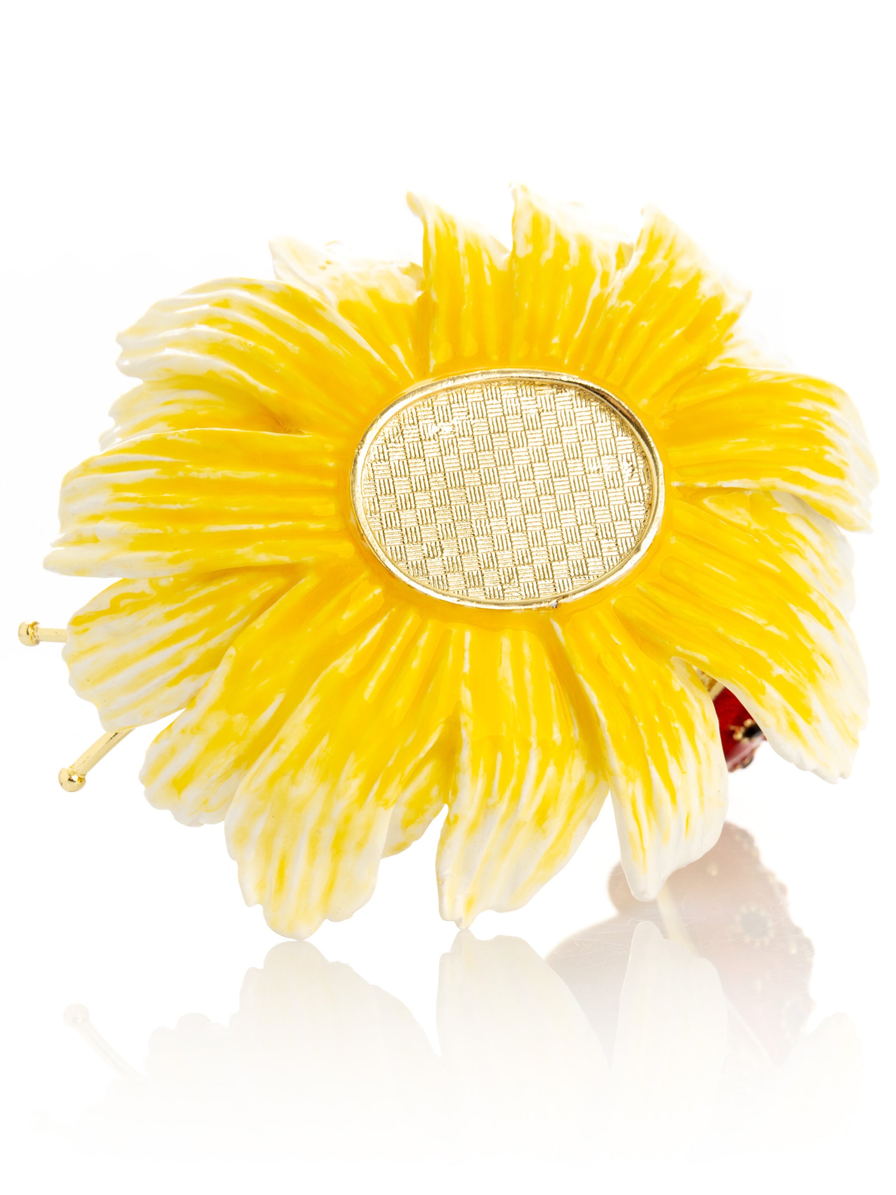 Keren Kopal Ladybug on Flower Jeweled Trinket Box