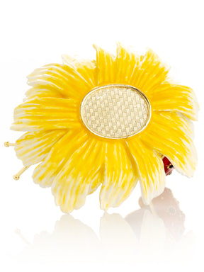 Keren Kopal Ladybug on Flower Jeweled Trinket Box