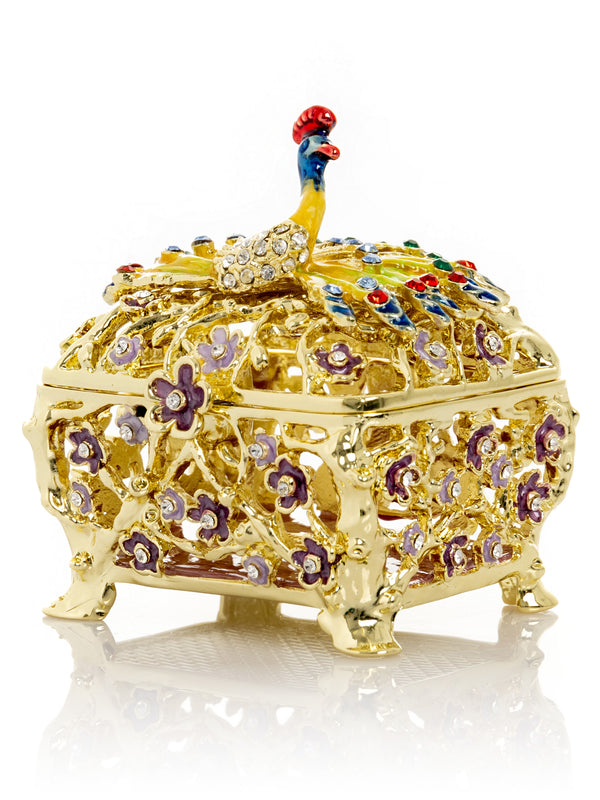 Peacock Trinket Box