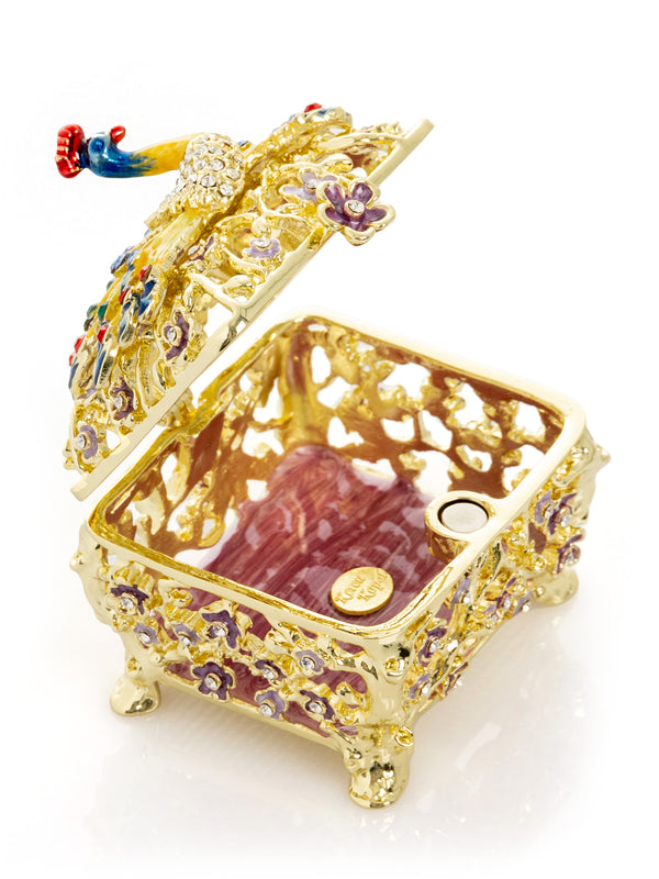 Peacock Trinket Box