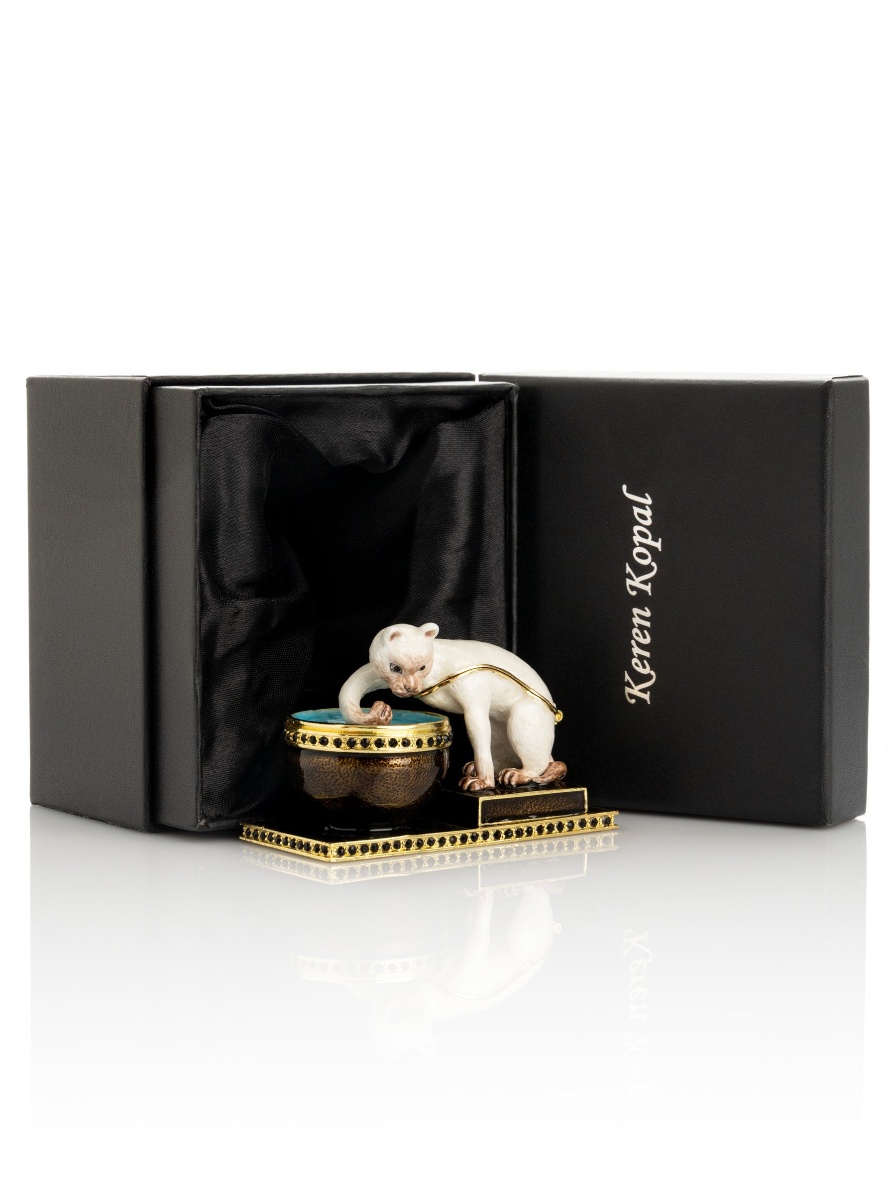 Curious Cat  & Fish Limited edition of 250 Trinket Box