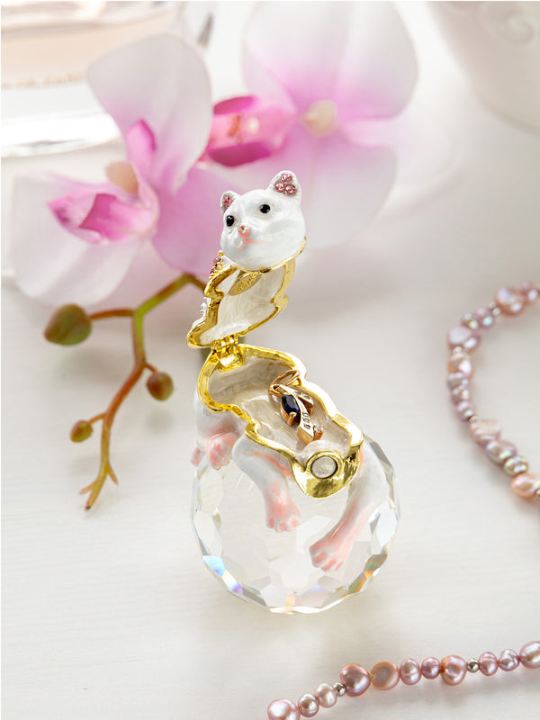 White Cat on Crystal