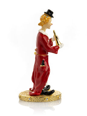 Circus Clown Playing the Trumpet