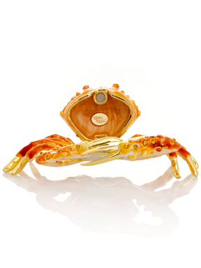 Orange Crab trinket box