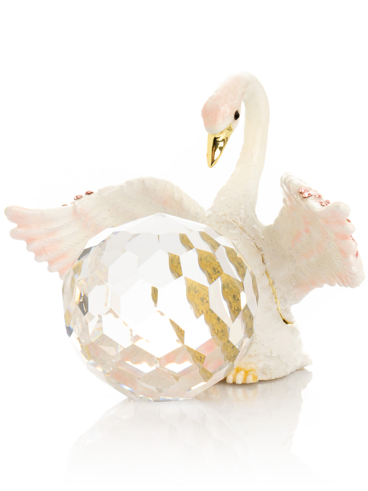 Keren Kopal White Swan Holding Crystal