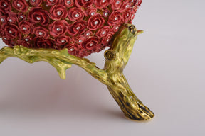 Keren Kopal Red Flowers Faberge Egg