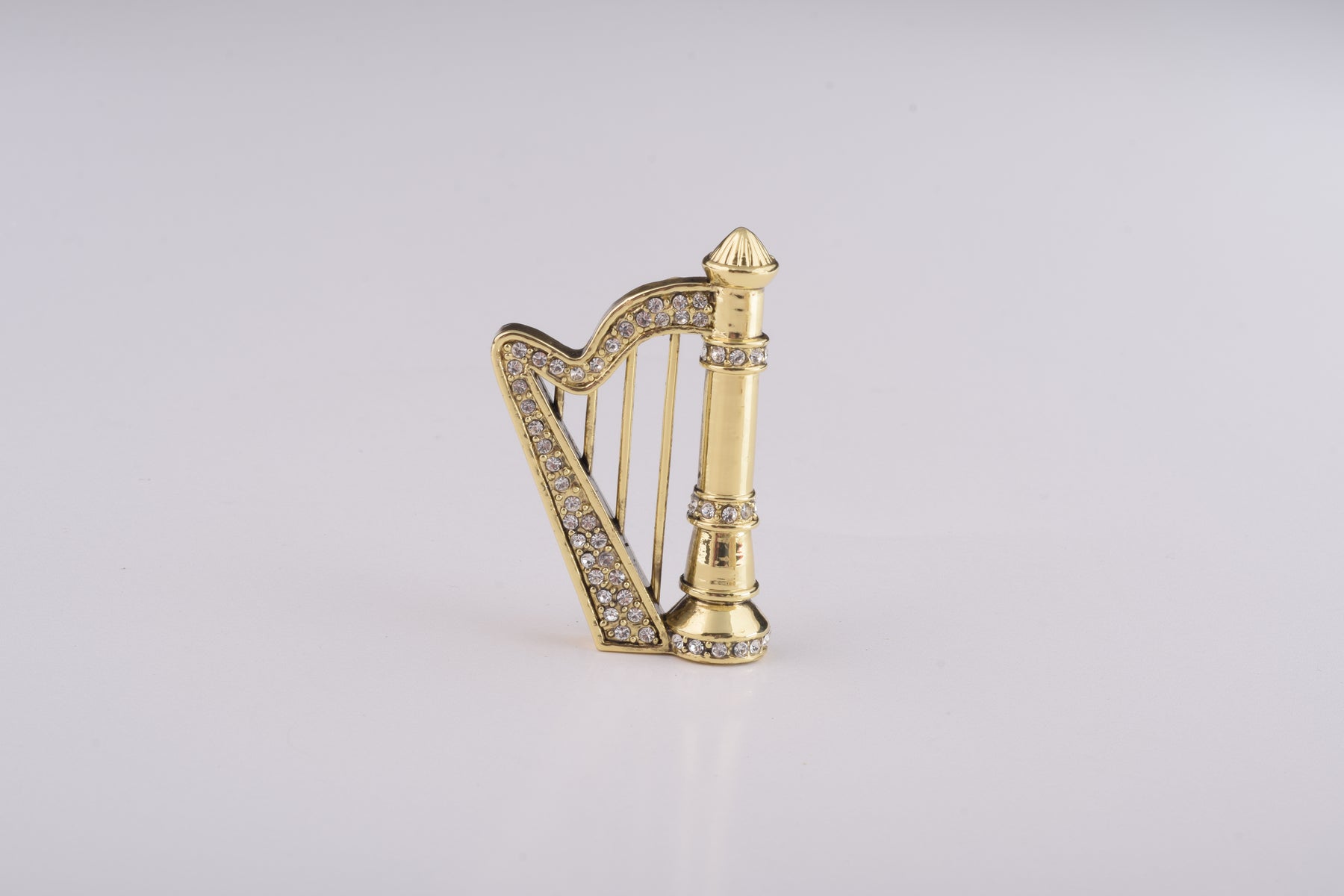 Keren Kopal White Egg with Flowers & Harp