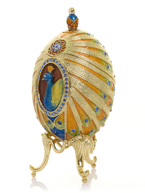 Colorful Peacock Faberge Egg
