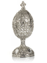 Keren Kopal Silver Easter Egg with Ferris Wheel Surprise Inside