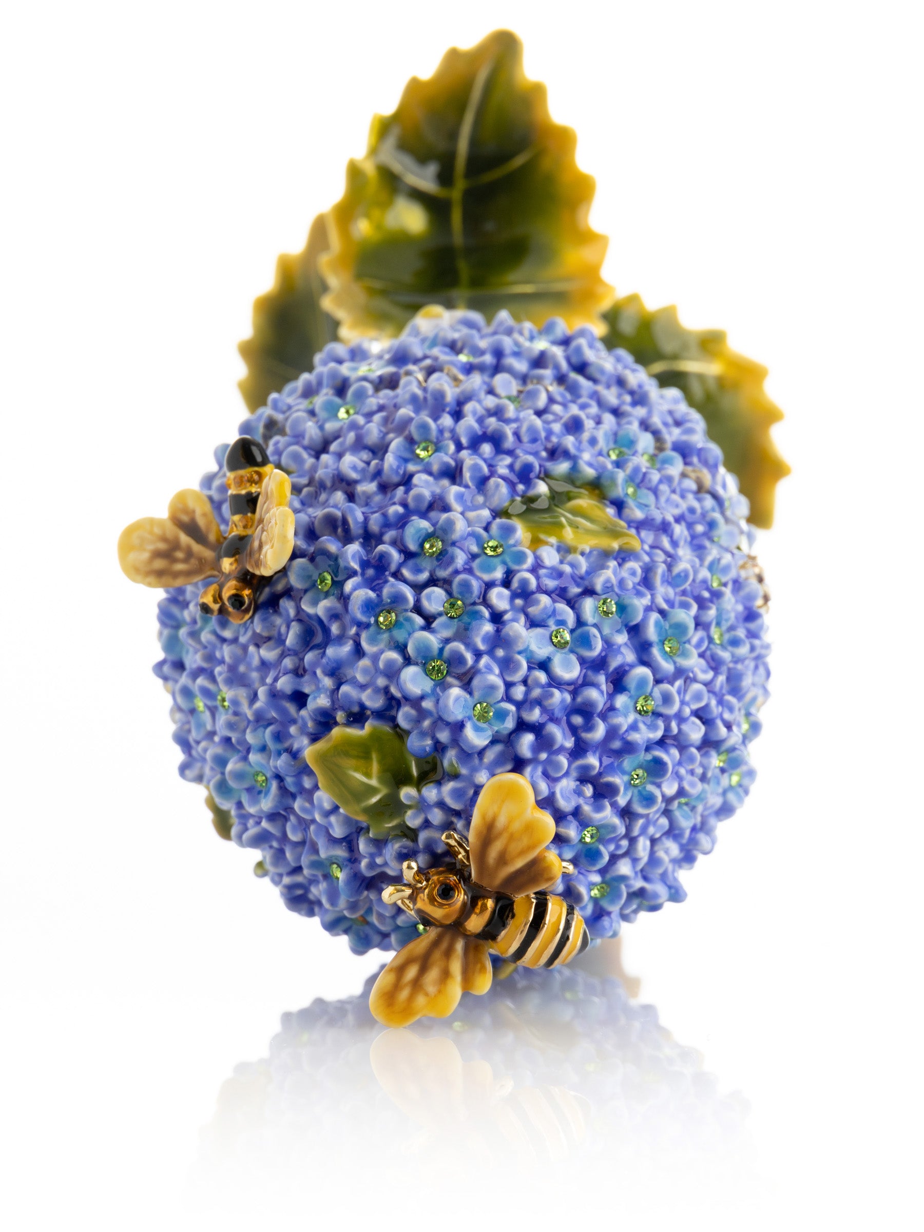 Blue Flower and Bees music box  with Leaves Fur Elise by Ludwig Van Beethoven