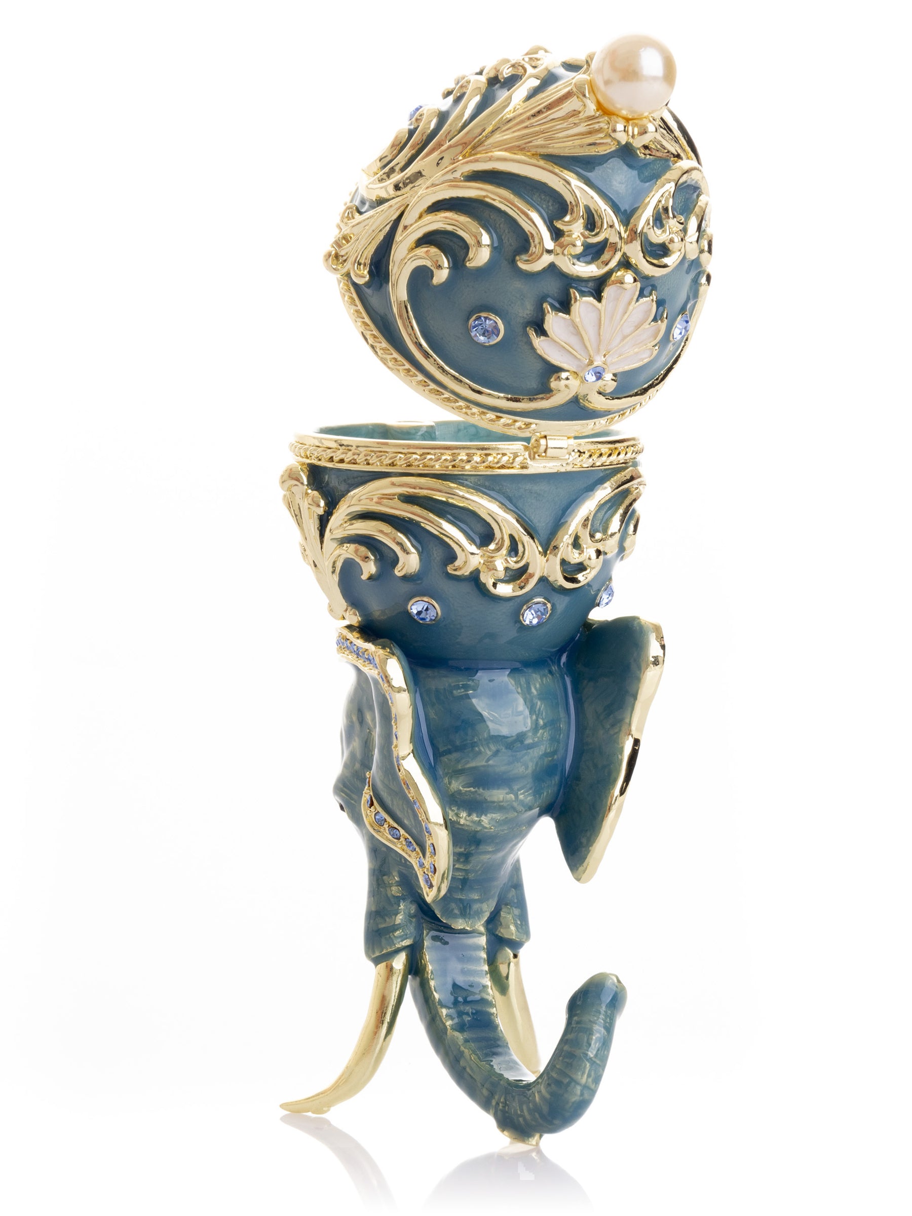 Keren Kopal Unique Easter Egg Elephant Pedestal