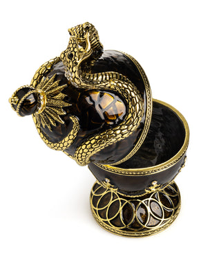 Black Faberge Egg with Snakes