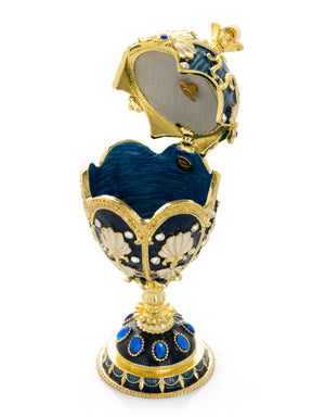 Music Playing Blue Faberge Egg