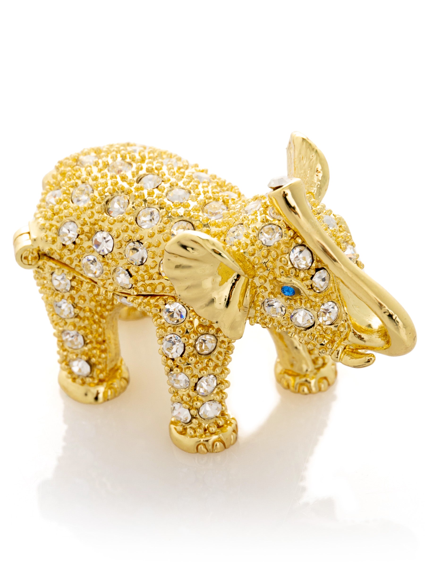 Golden Elephant with crystals