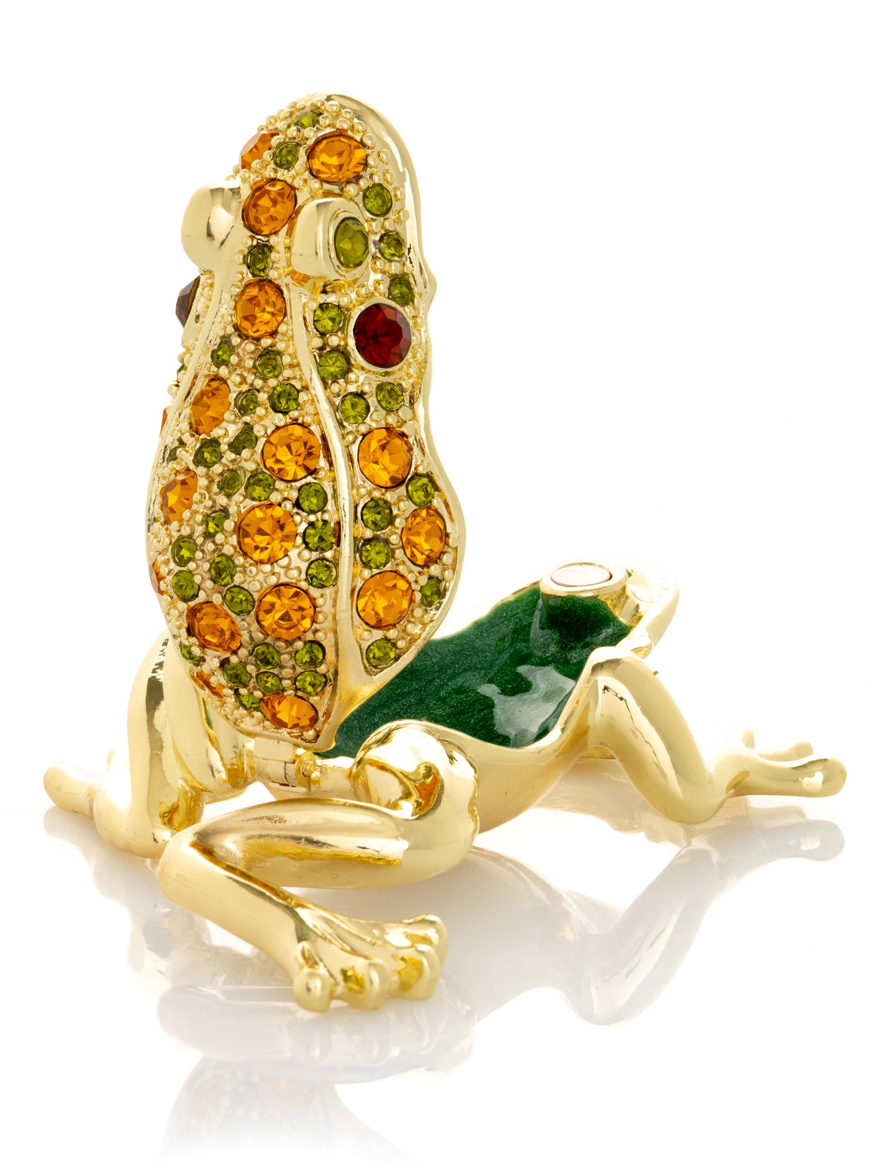 Golden Frog Trinket Box