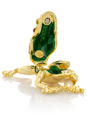 Keren Kopal Golden Frog Trinket Box