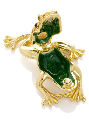 Golden Frog Trinket Box