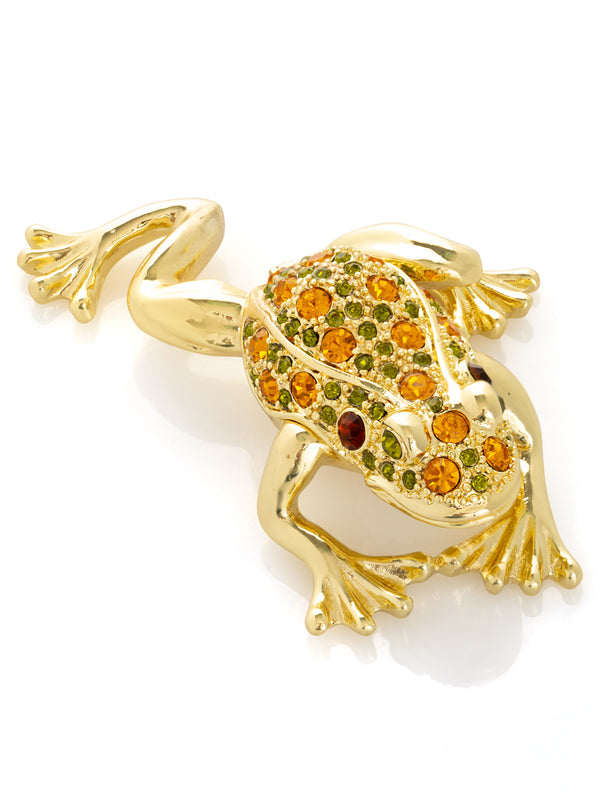 Goldenes Frosch-Schmuckkästchen