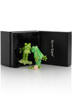 Kissing Frogs trinket box