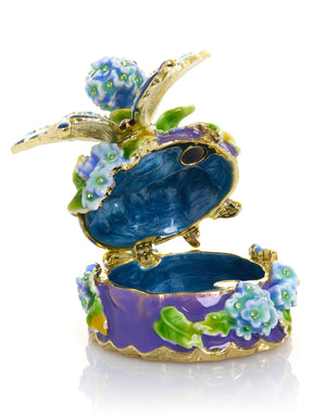 Blue Butterfly on Flowers