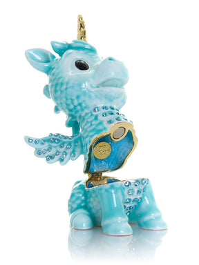 Keren Kopal Cute Blue Unicorn Horse trinket Box Limited Edition 1-250