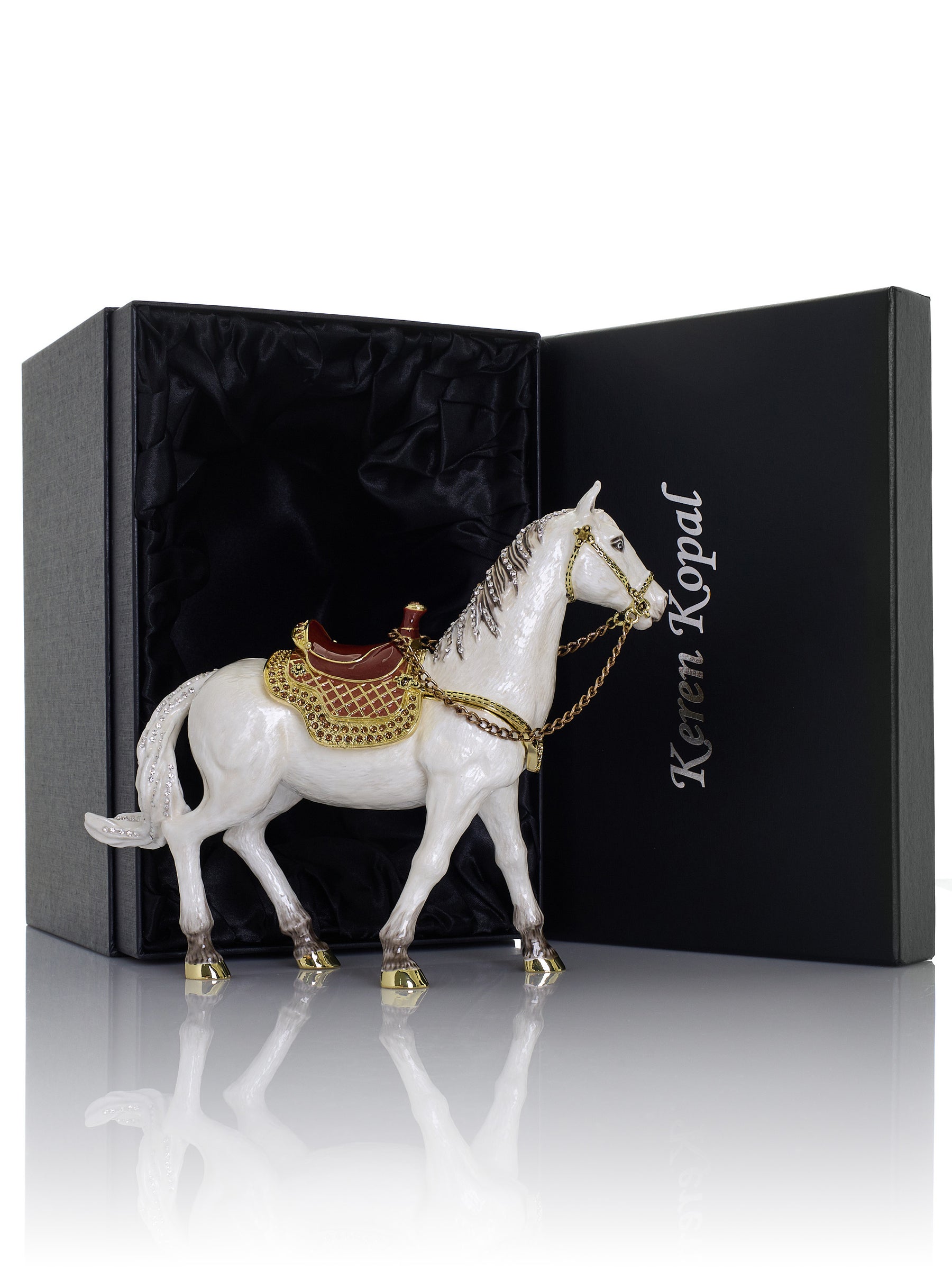 Keren Kopal White Horse Limited Edition 1-250 trinket box