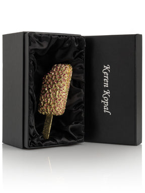 Golden ice-cream Ice Pop Trinket Box