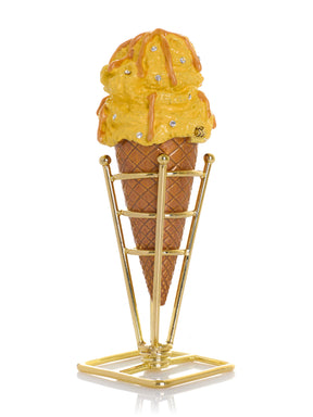 Spécial Été Boîte à bijoux Cornet de Glace Caramel Salé Vanille
